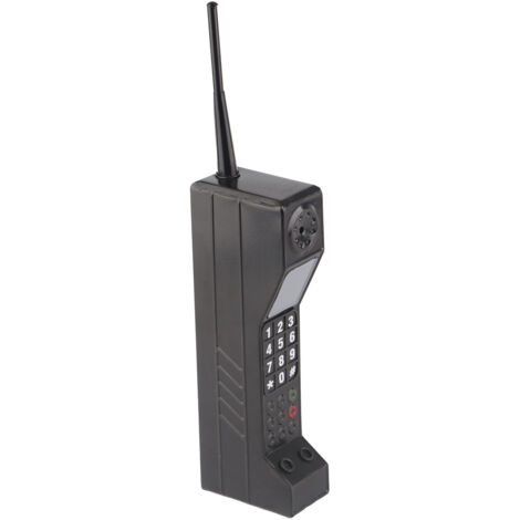 Ornement Téléphone Portable Vintage - Accessoire Déco Rétro pour Photographie et Stylisme, Modèle Simulation Noir (1/5)