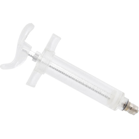 Seringue vétérinaire en plastique et acier 20ml pour alimentation manuelle à la ferme - 14.5cm (1/5)