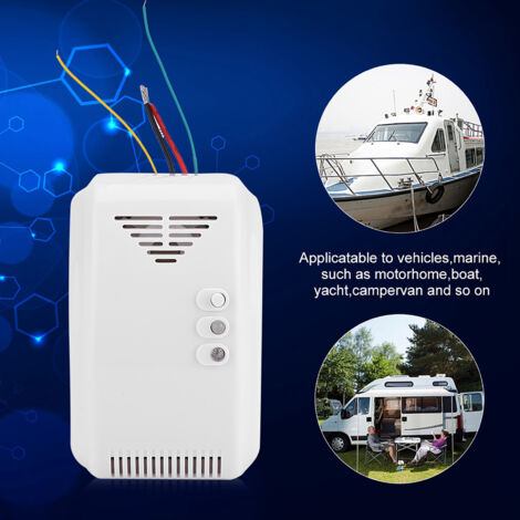 Détecteur de Gaz Naturel et Propane 12V pour Camping-Car et Bateau