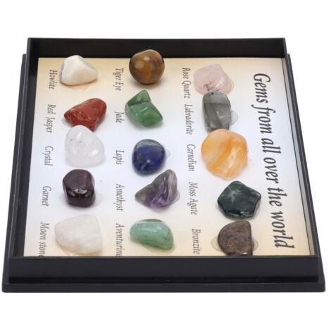 15 Types de Pierres Précieuses Colorées pour Décoration Feng Shui et Méditation - Idéal pour Collectionneurs