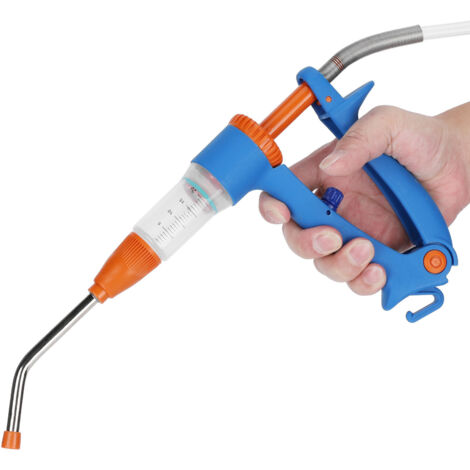 Injecteur de vaccin automatique 20ml pour usage vétérinaire avec réglage continu et alimentation automatique
