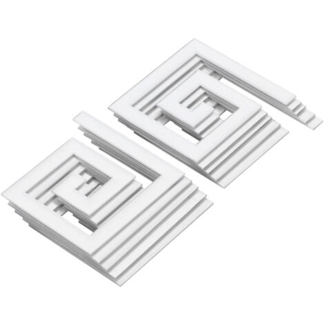 10 Pièces Autocollants Miroir Acrylique 5x5CM pour Décoration Murale Salon Moderne (1/5)