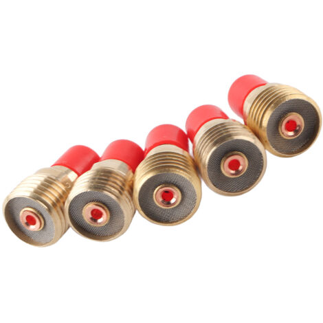 5 pièces corps de collet à lentille gazeuse 45V44 2,4mm 3/32" pour torche de soudage TIG WP-9/20/25 (1/5)