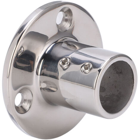 Garde-corps de bateau, raccord à base ronde en acier inoxydable 316, pour tube de 25mm/1 pouce, angle 90°, quincaillerie marine.