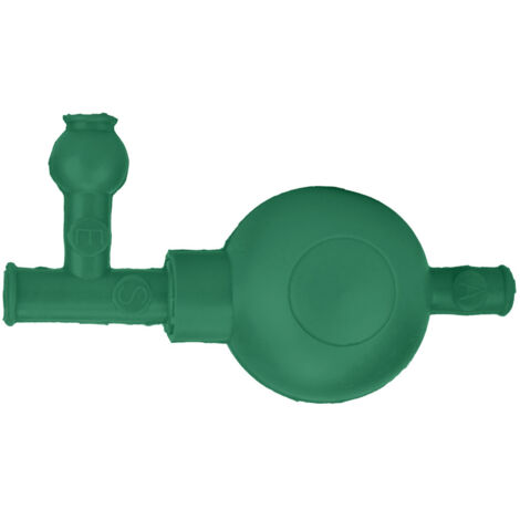 Pompe à pipette en caoutchouc avec 3 valves pour dosage précis et sécurisé (Vert) (1/5)