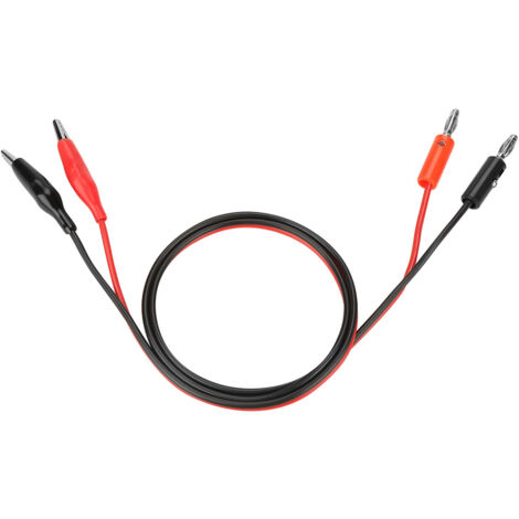 Câble de connexion avec fiches banane 30V 5A pour alimentation DC réglable