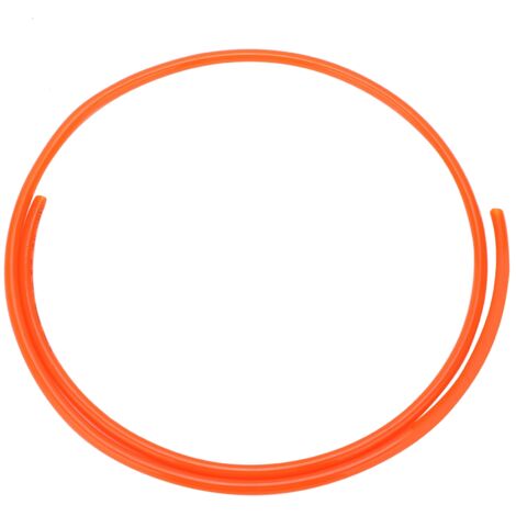 Tuyau Pneumatique Flexible TPU pour Air Comprimé, Carburant et Huile - TPU0604 OD6/ID4 Orange 1m