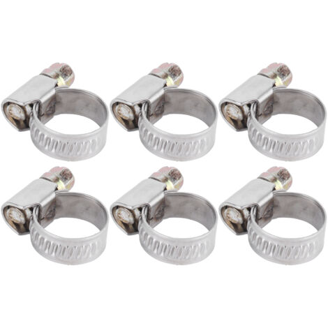 20 Pièces Colliers de Serrage Acier Inoxydable Antirouille Robuste pour Tuyaux Automobile 19-29mm (1/5)