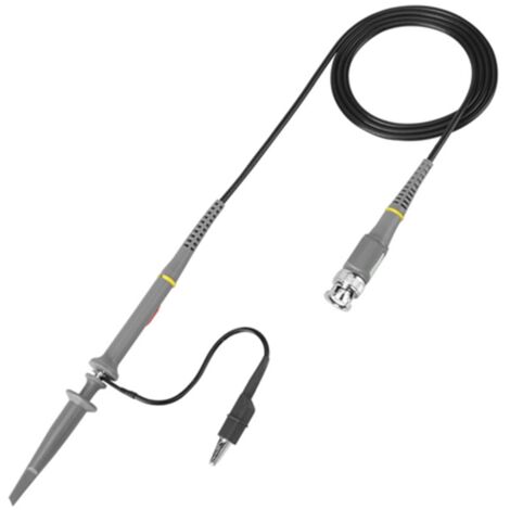 Kit de 2 sondes BNC de précision 100 MHz pour oscilloscope, câble de test avec pince et commutateur 1X/10X (1/5)