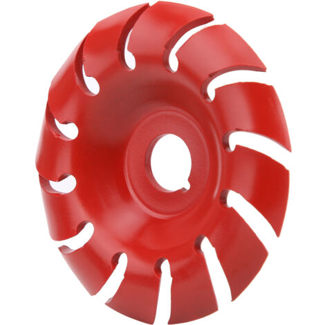 Disque de coupe du bois 12 dents rouge 90x16mm pour meuleuse d'angle, outil de sculpture (1/5)