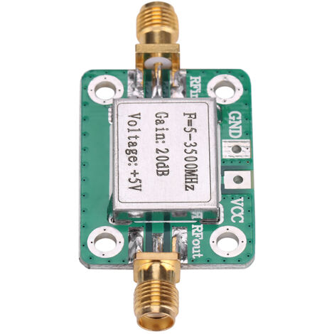 Amplificateur RF Large Bande LNA 5-3500MHz, Gain 20dB, Faible Bruit Avec Boîtier Blindé (1/5)