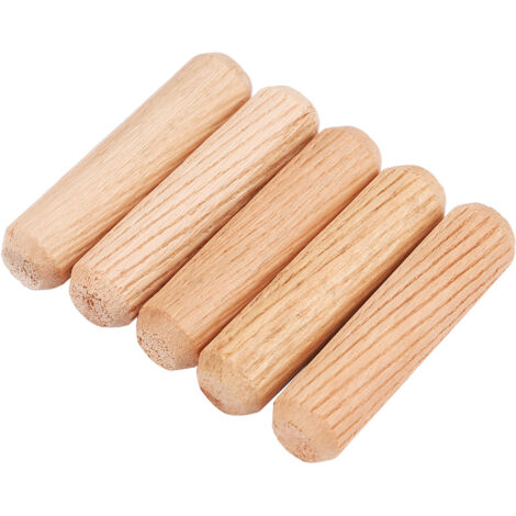 100 pièces Cheville en Bois M10 x 40mm pour Assemblage Meuble, Chevilles Rondes Bois DIY (1/5)