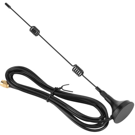Antenne WiFi 2.4G avec Base Magnétique et Ventouse, Interface SMA, Gain Élevé, Ressort Inclus (1/5)