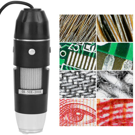 Microscope USB avec éclairage LED réglable, compatible Windows XP et Vista, design mat anti-reflets. (1/5)