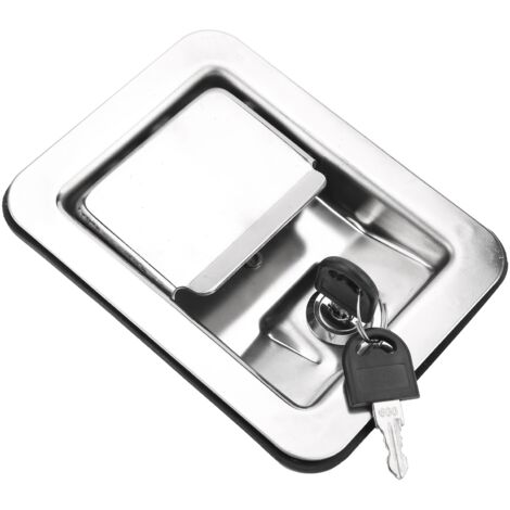 Poignée de Verrouillage Paddle en Acier Inoxydable 304 avec Clés pour Machines de Construction Modulaires (1/5)