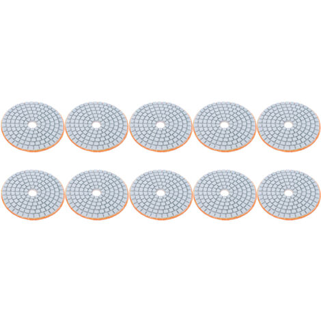 10 Disques Diamant 3 Pouces pour Polissage Marbre Béton Pierre 300 Grains (1/5)