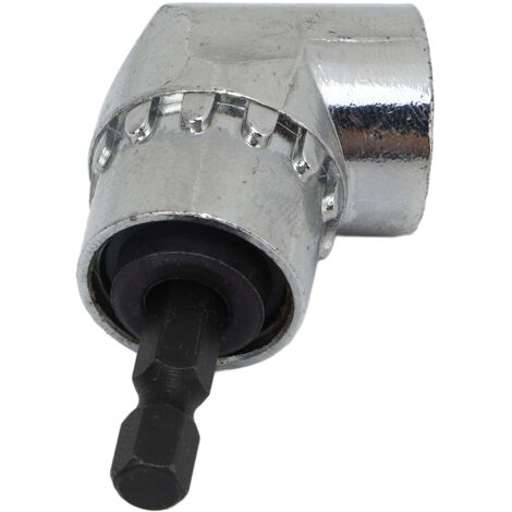 Adaptateur d'Angle 105° pour Perceuse, Embout Hexagonal 1/4 Pouce, Accessoire de Tournevis Électrique (1/5)