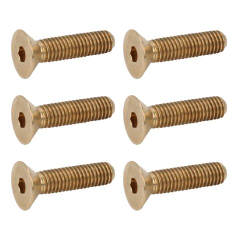 50 Vis à tête fraisée M3 en cuivre pur, embout hexagonal plat, pour bricolage et industrie, lot de 50