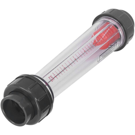 Compteur de débit liquide transparent haute précision, tube plastique, débit 1.2‑12 m³/h (1/5)