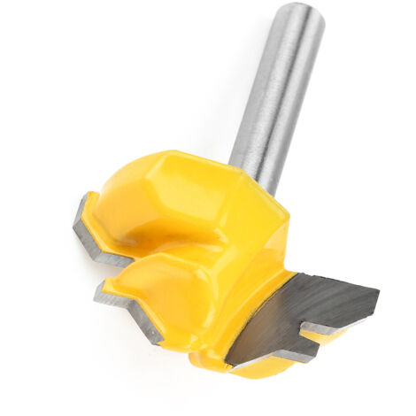 Fraise à onglet à 45 degrés avec queue de 1/4" pour travail du bois (1/5)