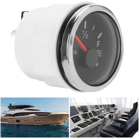 Jauge de niveau d'eau 52mm/2 pouces, capteur européen 0‑190Ω, alarme intelligente 9‑32V DC pour bateau et camping-car. (1/5)