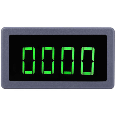 Tachomètre LED 4 digits vert pour mesure RPM, avec capteur à effet Hall NPN et interrupteur de proximité. (1/5)