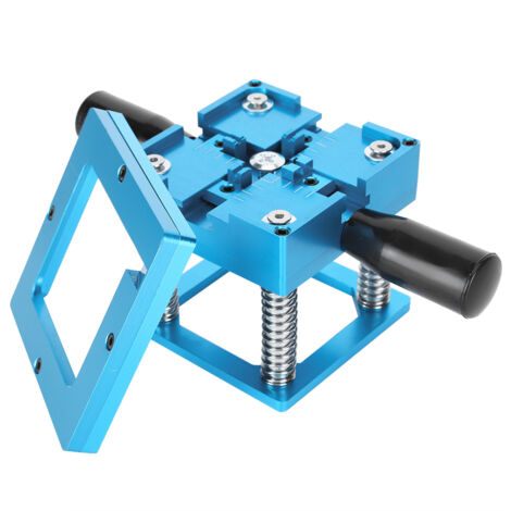 Station de Reballing en Alliage d'Aluminium Table de Rétabli Universelle pour Soudure avec Poignée Bleue (1/5)