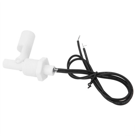 Capteur de Niveau d'Eau 2 Pièces, Interrupteur à Flotteur en Plastique PP Blanc, Filetage 1/2 Pouce NPT, 0-110V CC (1/5)