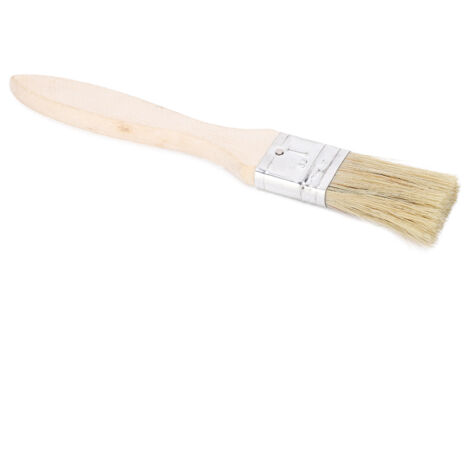 20 Pièces Pinceaux à Poils Synthétiques Manche en Bois Plat pour Cuisson ou Nettoyage - Lot 25mm (1/5)