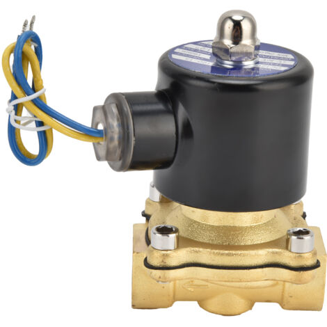 Vanne Solénoïde 2W-160-15 Laiton NC Eau Air Gaz 220V AC G1/2 (1/5)