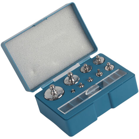 Ensemble de poids d'étalonnage de précision 17 pièces 211.1g, pour balances de bijoux et tests de 10mg à 100g