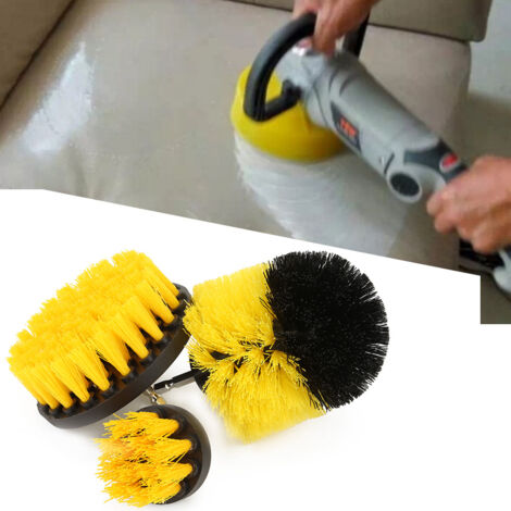 3 Brosses de Nettoyage pour Carrelage et Joints, Diamètres 2", 3.5", 4" - Accessoire pour Perceuse (1/5)