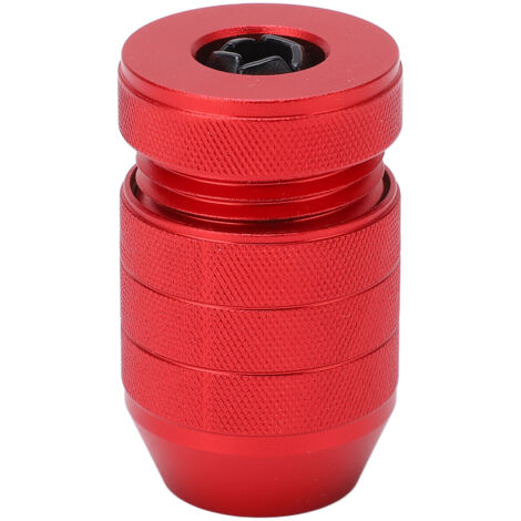 Collier d'arrêt de perçage réglable en alliage d'aluminium, bague intérieure anti-dérapage en nylon rouge pour 6-11mm, pour le travail du bois. (1/5)