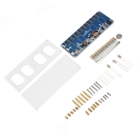 Kit d'horloge à tube Nixie avec circuit imprimé LED - Montage électronique DIY (1/5)