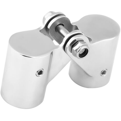Raccord De Garde-Corps Pour Bateau – Acier Inoxydable 316, Finition Miroir, Pliable 180° – Diam. 25 Mm