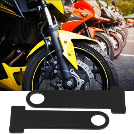 Sangle de casque avec anneau en D en acier inoxydable universelle pour moto Honda noir (1/5)
