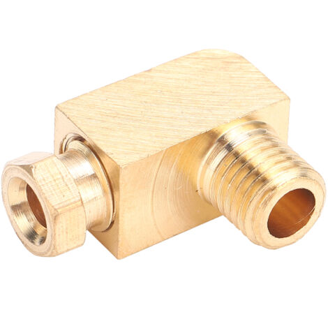 Coude à compression 90° en laiton pour système de lubrification, raccord M8 x 1, 4mm PL408 (1/5)