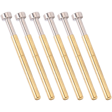 100 unités Pogo Pin Tête Plate Ressort Test Sonde Laiton Diamètre Tube 2.36mm Longueur 34mm pour Test PCB (1/5)