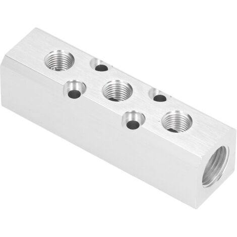 Bloc de distribution d'air pneumatique, collecteur G1/2 entrée G1/4 sortie, diviseur 30x30mm SY30-02-3F (1/5)