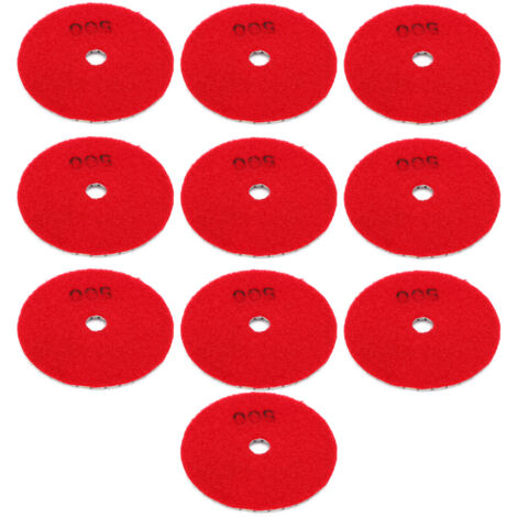 10 Disques Diamant 3 Pouces pour Polissage Marbre Béton Pierre 500 Grains (1/5)