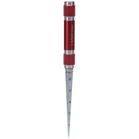 Jauge de Mesure d'Ouverture Conique en Acier Inoxydable pour Diamètre Intérieur 1‑6,5mm (1/5)