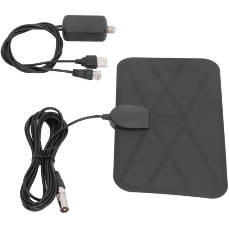 Antenne TV Numérique Intérieure HD 4K 1080P avec Support Adhésif, Gain 25DBI, Réception TNT Haute Performance (1/5)