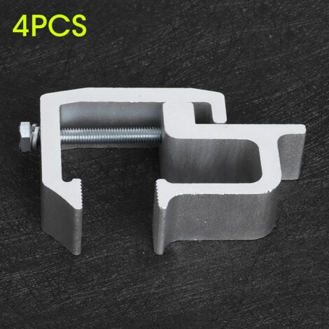Lot de 4 pinces de fixation en acier allié pour topper de camion, profondeur de gorge 2 pouces, accessoire pour campers et capuchons. (1/5)
