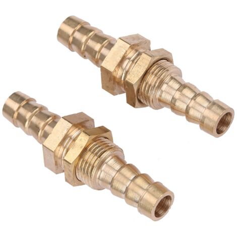 2 Pièces Raccord Laiton à Embout pour Tuyau, Jonction de Traverse, Adaptateur (10mm) (1/5)