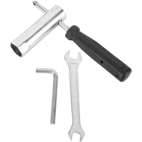 Kit d'outils de réparation moto universel avec tournevis, clé à douille et clé à molette (1/5)
