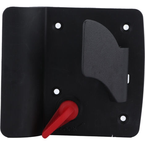 Serrure de porte pour camping-car en alliage de zinc avec revêtement poudre noir et 2 clés, pour véhicules de grande taille. (1/5)