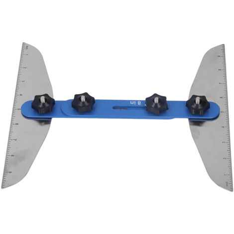 Jig de Mesure pour Contremarches et Étagères, Gabarit de Pose 11-60 Pouces, Outil de Traçage Mur et Placo (1/5)