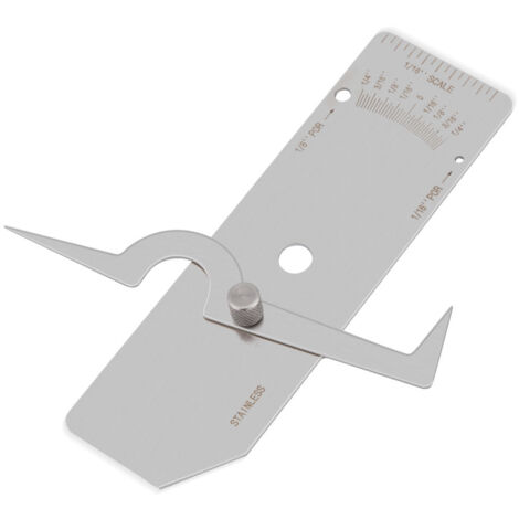 1pc Jauge de Soudure en Acier Inoxydable de Précision pour Mesure de Profondeur de Défaut (1/5)