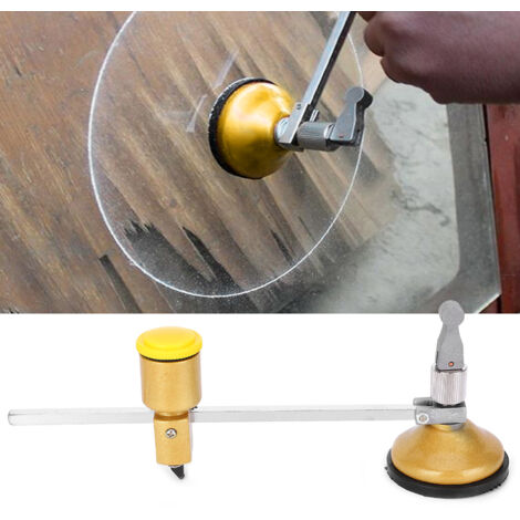 Compass de coupe circulaire ajustable 40cm pour verre avec rotation 360° (1/5)