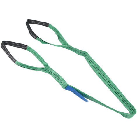 Élingues de levage robustes 2T, sangles plates en polyester haute résistance, 4 mètres (13,12 pi), couleurs variées (1/5)